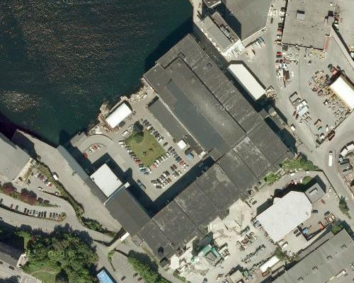 Base de submarinos U-Boot «Bruno» en Bergen en los mapas de Turismo Google