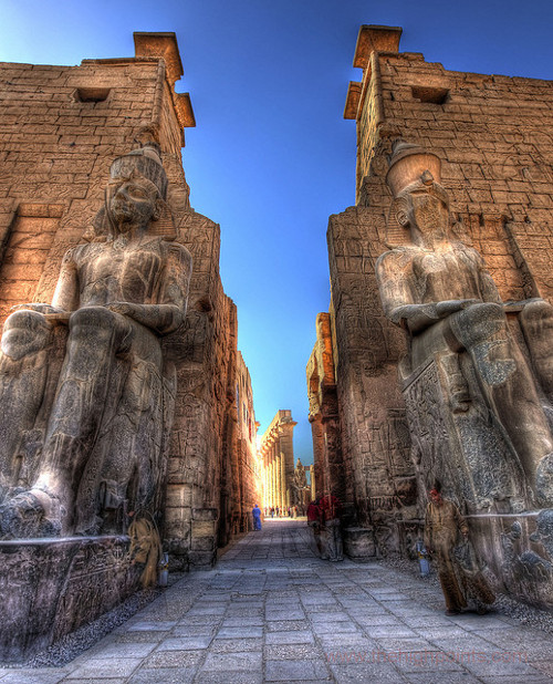 The First Pylon at Luxor Temple