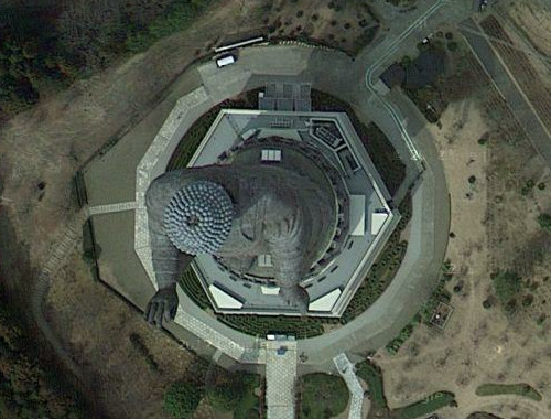 Ushiku Daibutsu: la gran estatua de buda en Ushiku en los mapas de Turismo Google