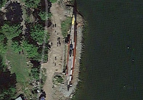 El submarino Vesikko en los mapas de Turismo Google